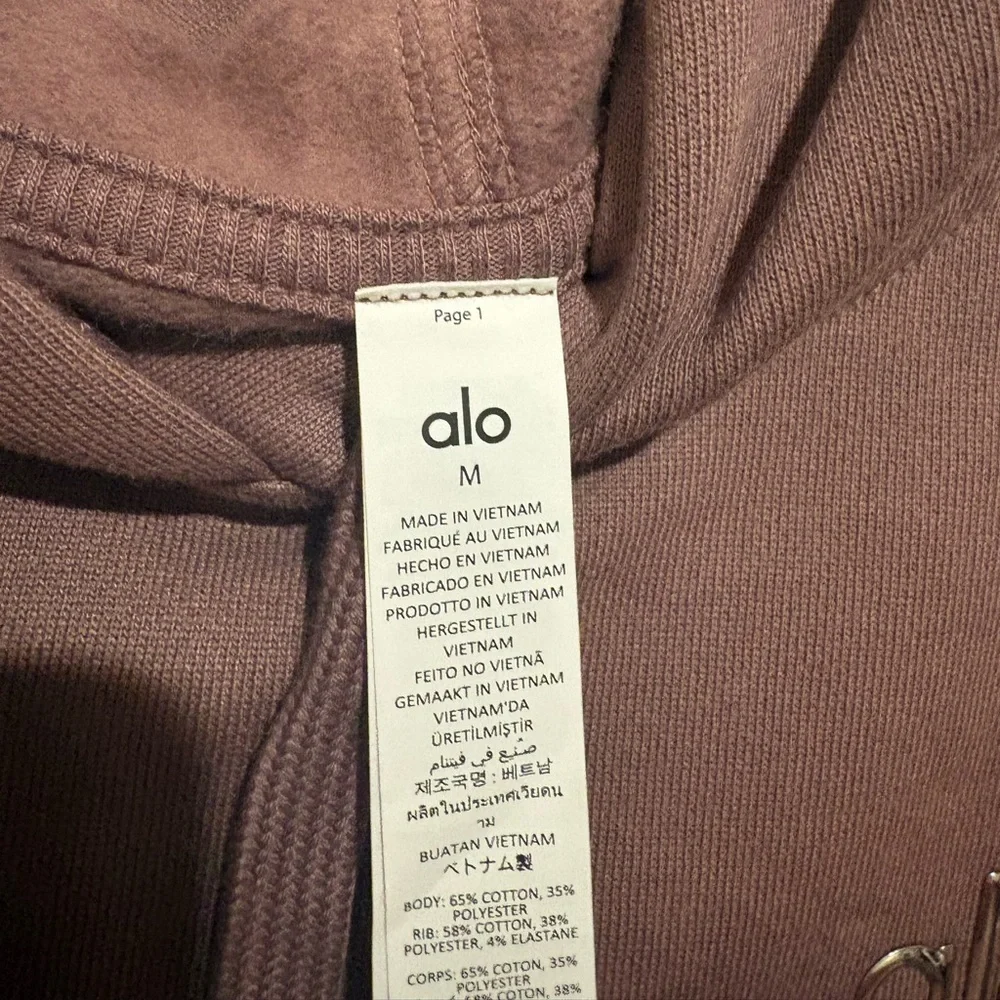 ALO Yoga Accolade Hoodie Medium Smoky Quartz NWT